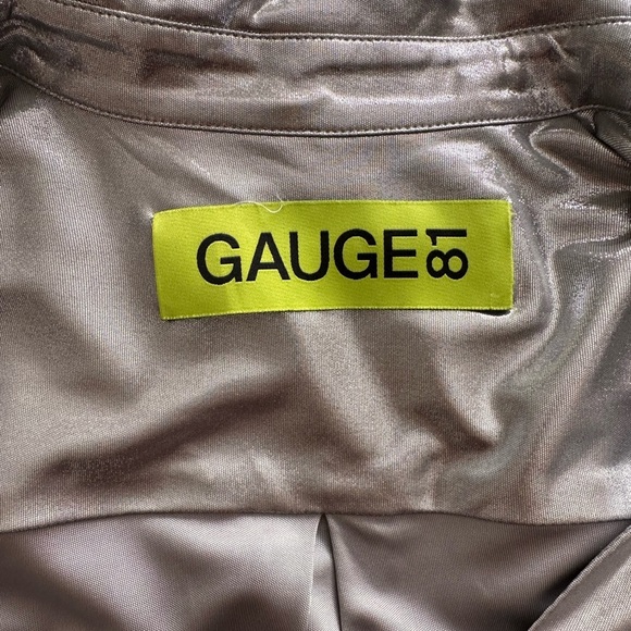 GAUGE81 Naha Metallic Mini Dress in Metallic Silver - Picture 10 of 14